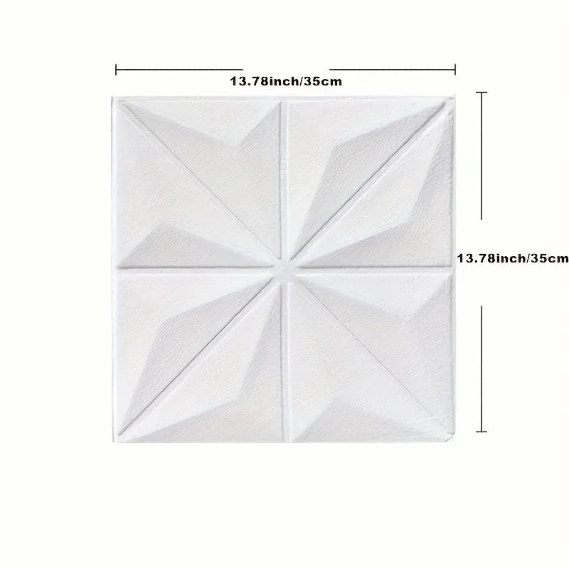 【DIY用】３D幾何学柄タイル風ステッカー(5pcs/10pcs/20pcs）