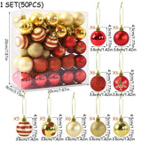 イベント・クリスマス装飾｜クリスマスボール50個セット 吊り下げオーナメント