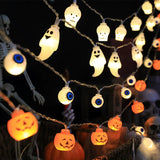 イベント・ハロウィン装飾｜防水LEDストリングライト10個セット