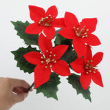 【クリスマス用装飾】ポインセチア造花