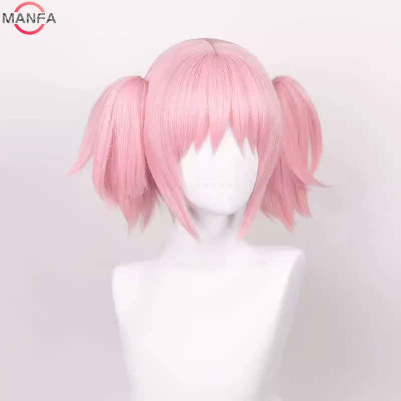 イベント・ハロウィングッズ｜鹿目まどか風コスプレ用 耐熱性ウィッグ ピンク(30cm)