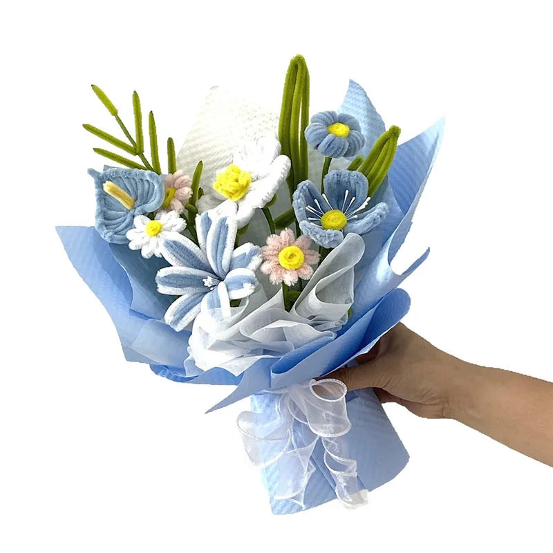 高品質ツイストベルベットフラワーブーケ