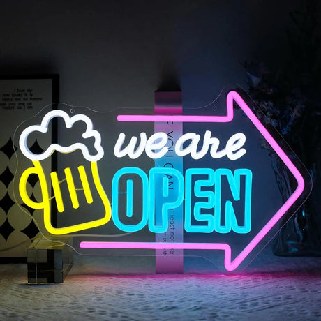 We Are Open／Cofee24　LEDネオンサイン