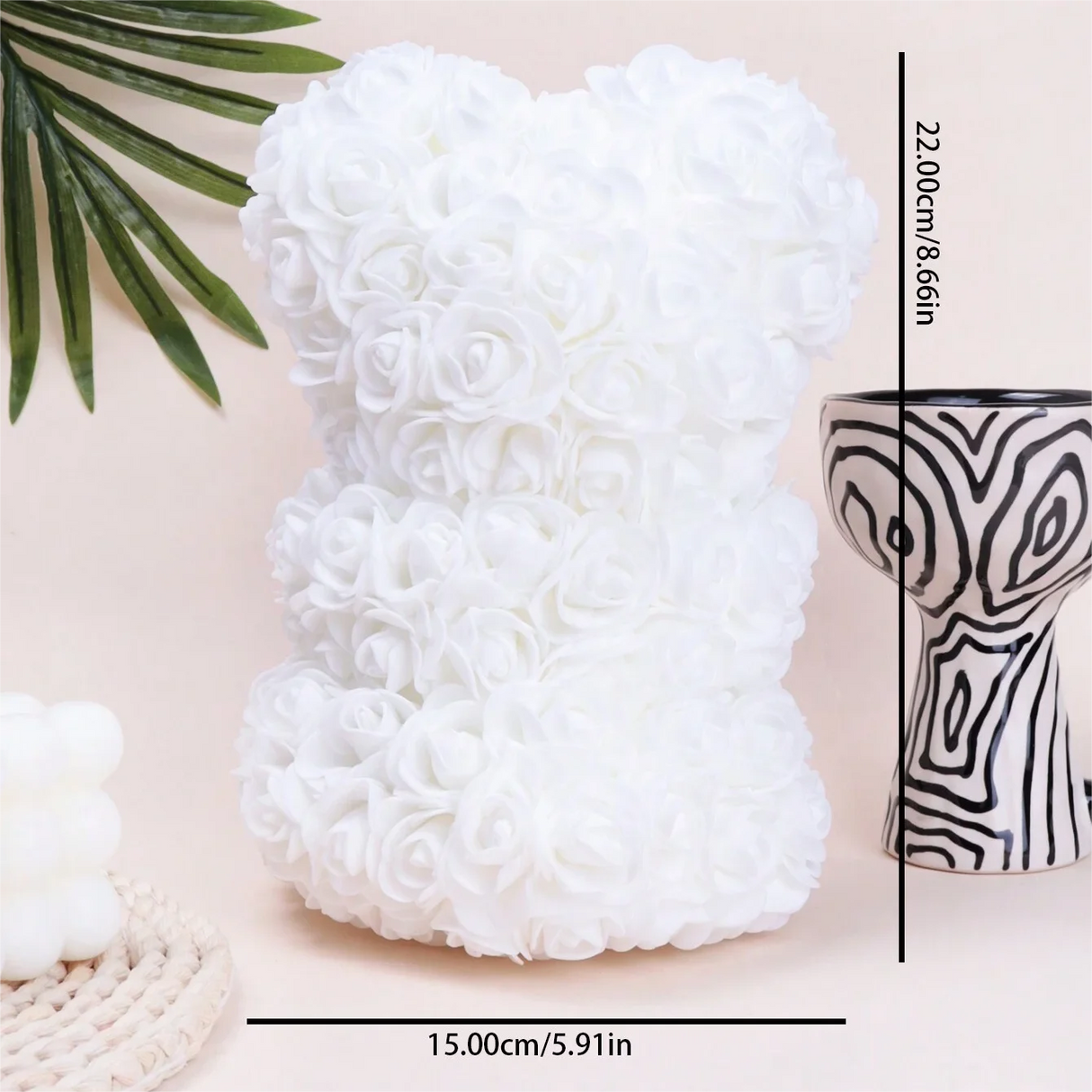 フォームローズのテディベアキャリーブーケ