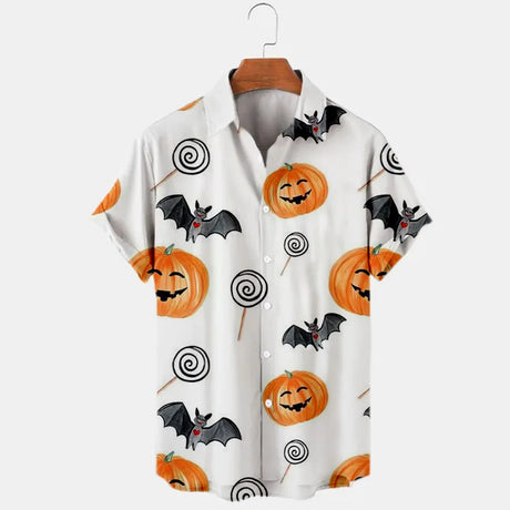 イベント・ハロウィングッズ｜ディズニーミッキー柄シャツ(S～5XL)