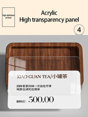 無垢材縦型カードホルダーディスプレイ