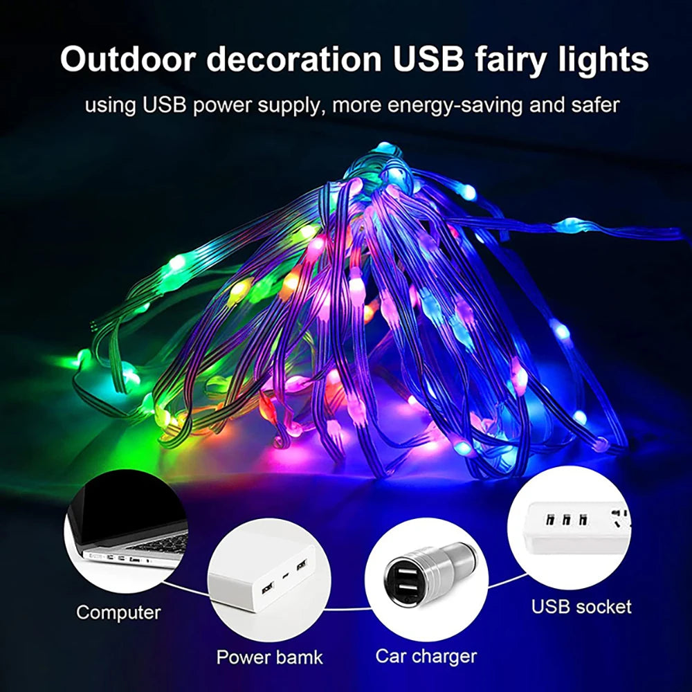 イベント・クリスマス装飾｜Bluetooth対応  LEDデコレーションライト(2m～40m)