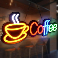 Coffee レインボーLEDネオンサイン（ネオン看板）