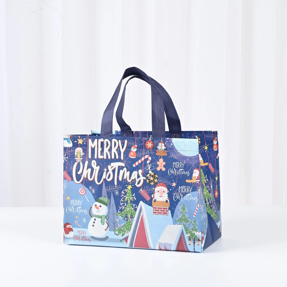 イベント・クリスマス装飾｜防水ギフト用クリスマス柄トートバッグ