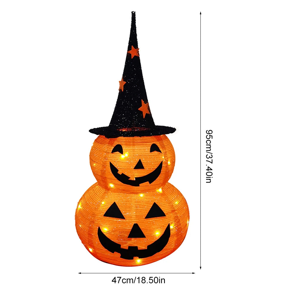 イベント・ハロウィングッズ｜LEDライト付きスタンドパンプキンランタン