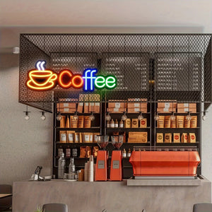 Coffee レインボーLEDネオンサイン（ネオン看板）