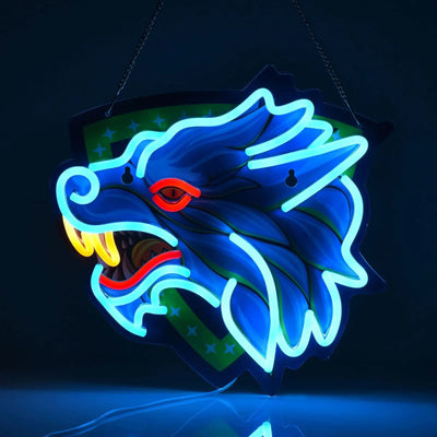 ウルフLEDネオンサイン（ネオン看板） USB｜誉PRINTING