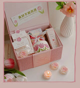 ピンクピーチブロッサム香りのティーライトキャンドル4個セット