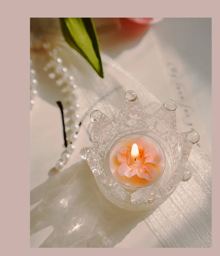 ピンクピーチブロッサム香りのティーライトキャンドル4個セット