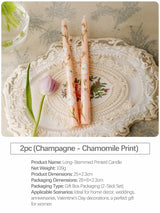 ヨーロピアンスタイルのロングキャンドル