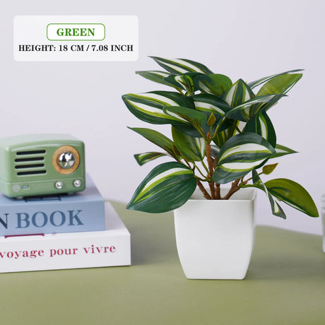 フェイクグリーン 盆栽 鉢植え装飾｜人工観葉植物 ミニテーブルプランター インテリア オフィス ホテル用