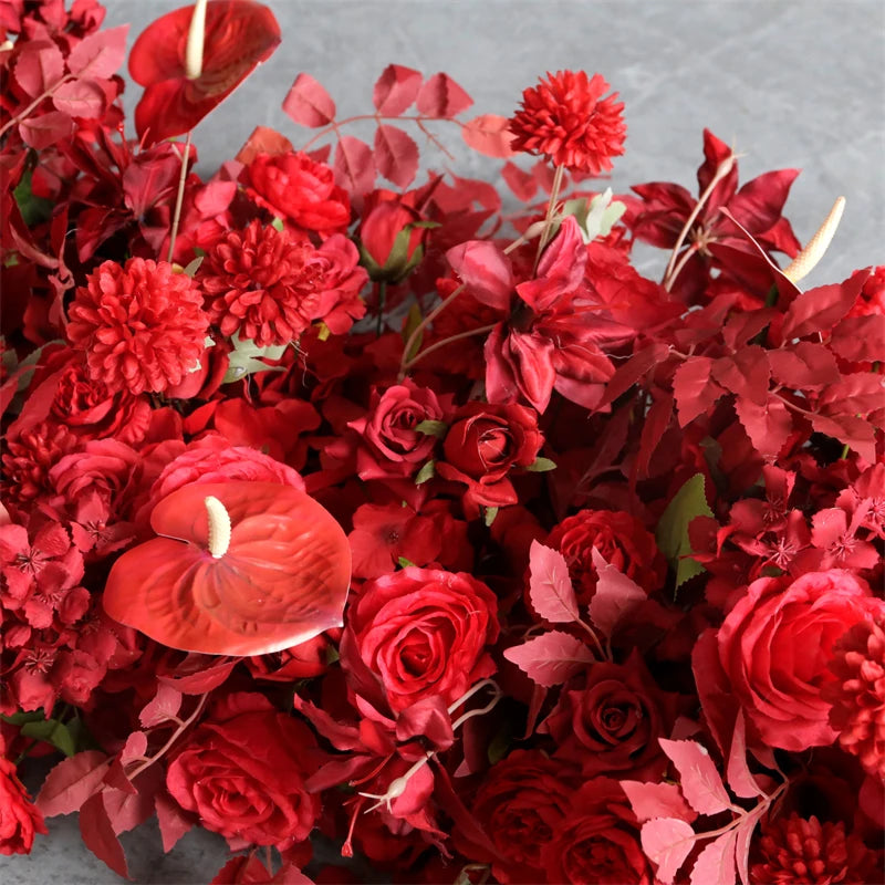 UFlower 200cm 人工ローズ＆アジサイ装飾