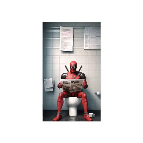 【イベント・ハロウィングッズ】スーパーヒーロー トイレ読書ポスター