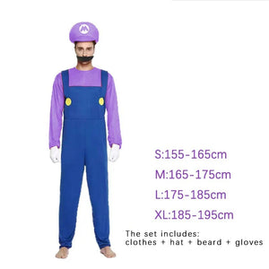 イベント・ハロウィングッズ｜マリオ＆ルイージ 仮装セット（S/M/L/XL）