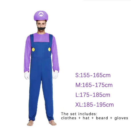 イベント・ハロウィングッズ｜マリオ＆ルイージ 仮装セット（S/M/L/XL）