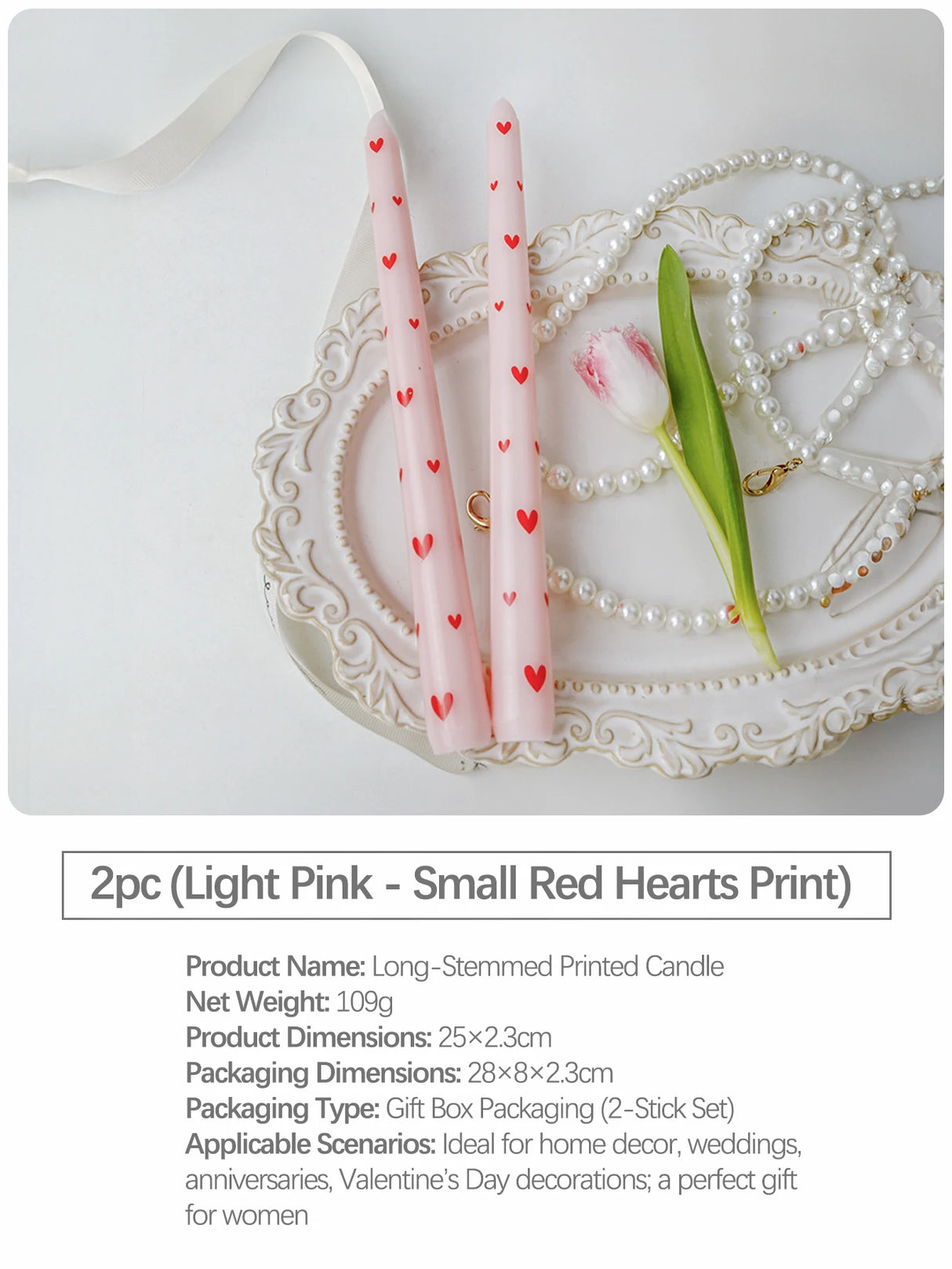 ヨーロピアンスタイルのロングキャンドル