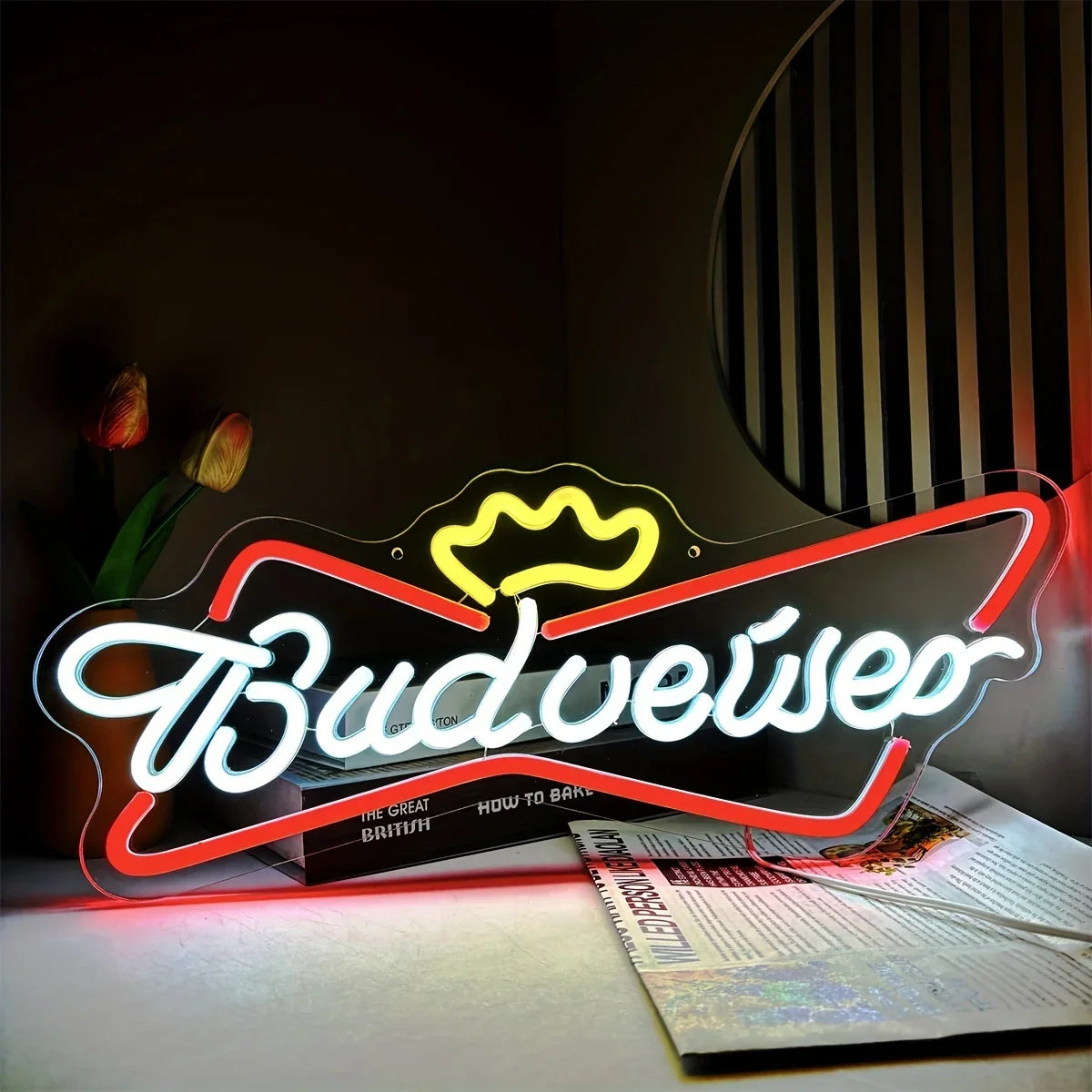 Budweiser ビールLEDネオンサイン（ネオン看板）｜誉PRINTING