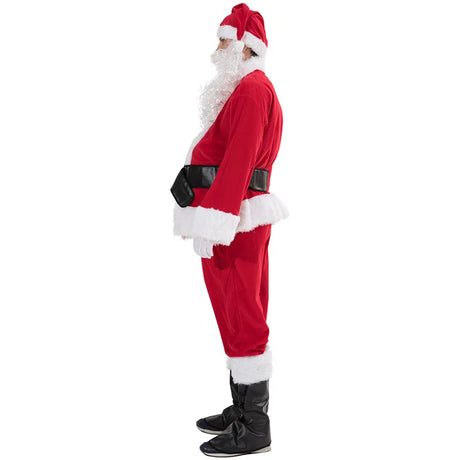 イベント・クリスマスグッズ｜大人用サンタクロースコスチューム7点セット(L～XXL)