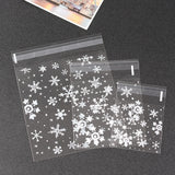 イベント・クリスマス装飾｜雪の結晶柄ギフトバッグ(50個入)