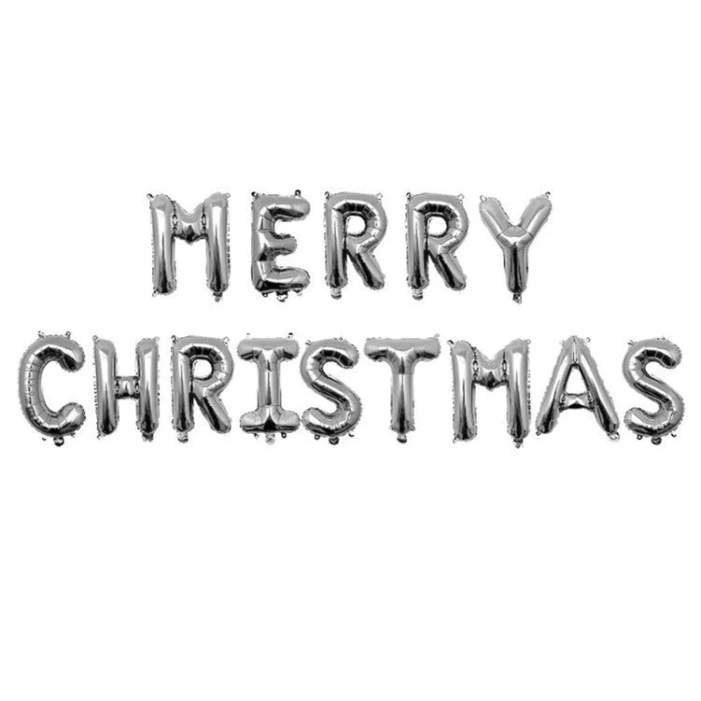 イベント・クリスマス装飾｜メリークリスマスホイルバルーンセット