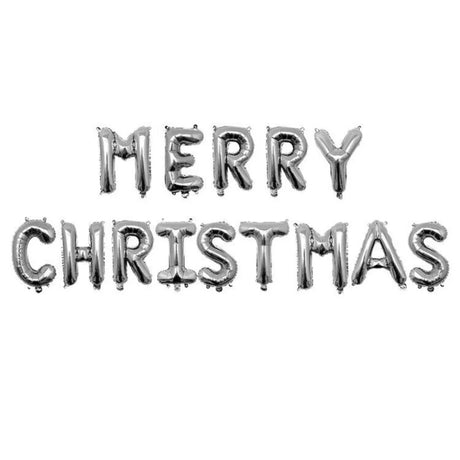 イベント・クリスマス装飾｜メリークリスマスホイルバルーンセット