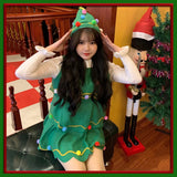 イベント・クリスマスグッズ｜キッズ～大人まで！ツリー型コスチュームセット(100c～170c)