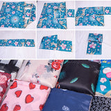 |ノベルティ用品 | コンパクト収納 花柄エコバッグ | 44×40c