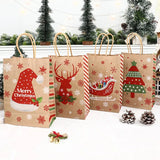 イベント・クリスマス装飾｜クリスマスクラフト紙ギフトバッグセット(4枚入)