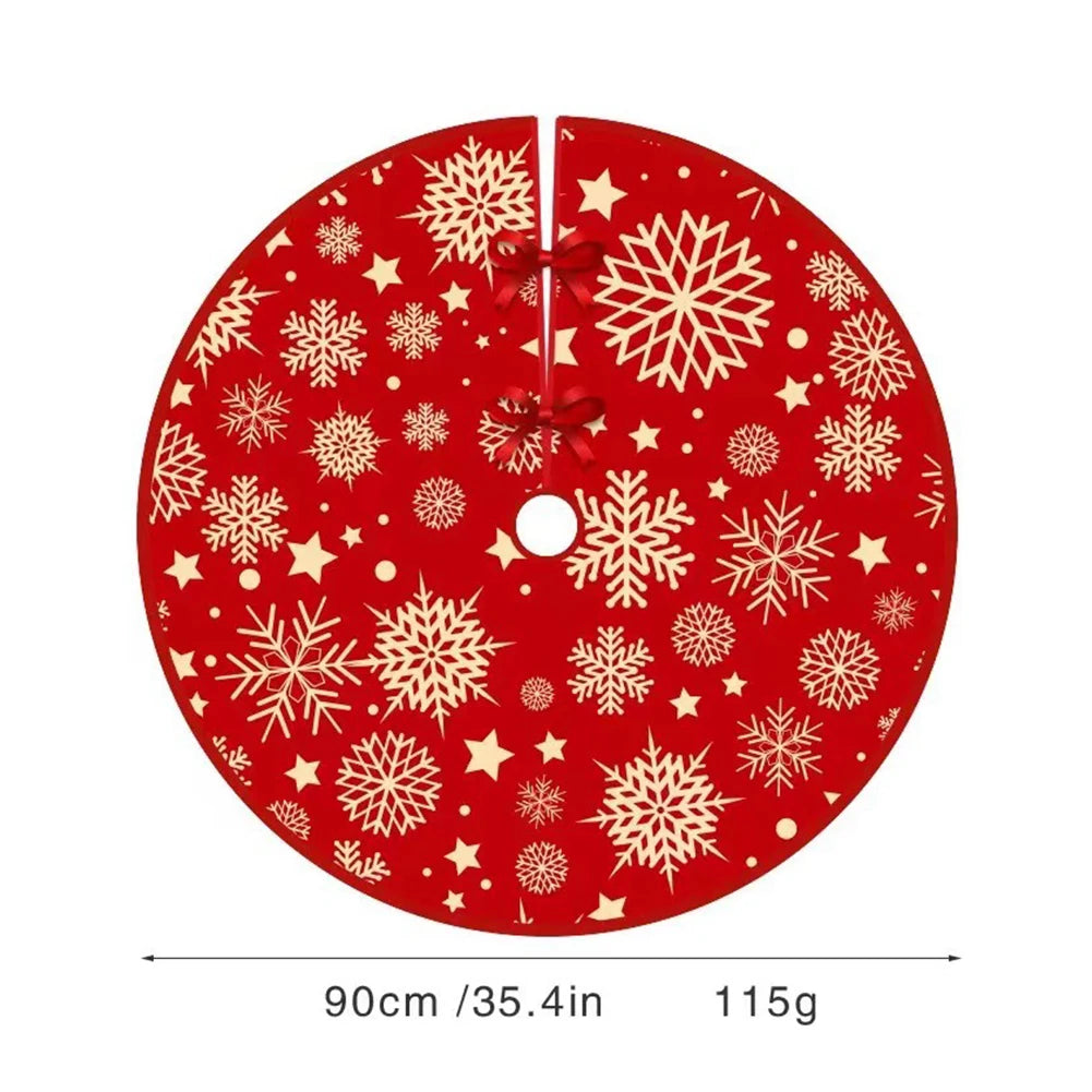 イベント・クリスマス装飾｜スノーフレーク柄 クリスマスツリースカート 90cm