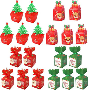イベント・クリスマス装飾｜手さげ型・ボックス型 ギフト用バックセット(4pcs/5pcs)