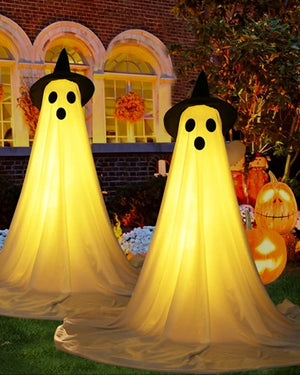 イベント・ハロウィングッズ｜光るゴーストデコレーション2個セット