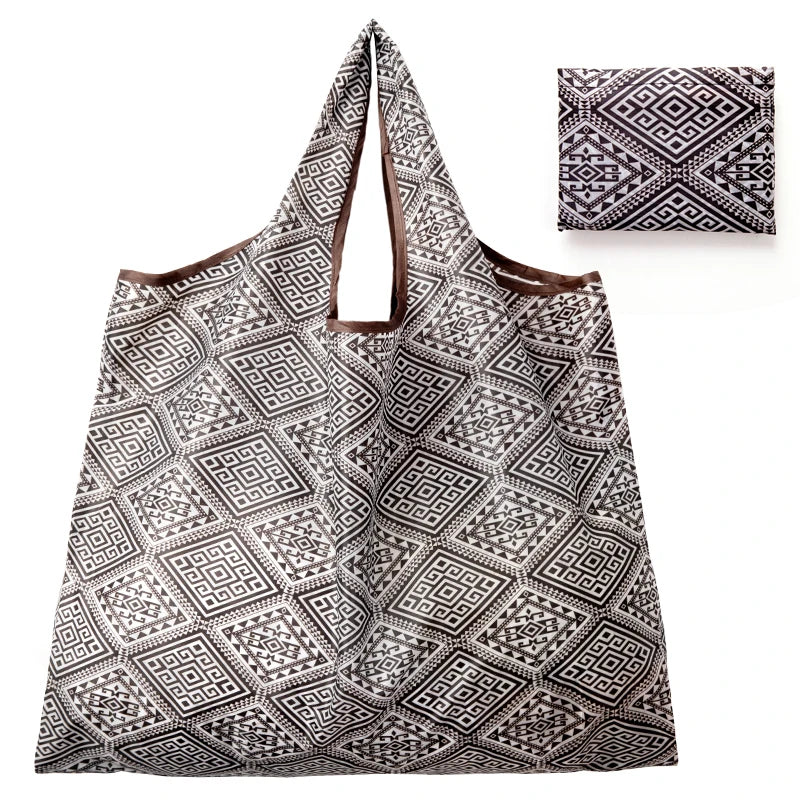 |ノベルティ用品 | コンパクト収納 プリントエコバッグ | 65cm×55c