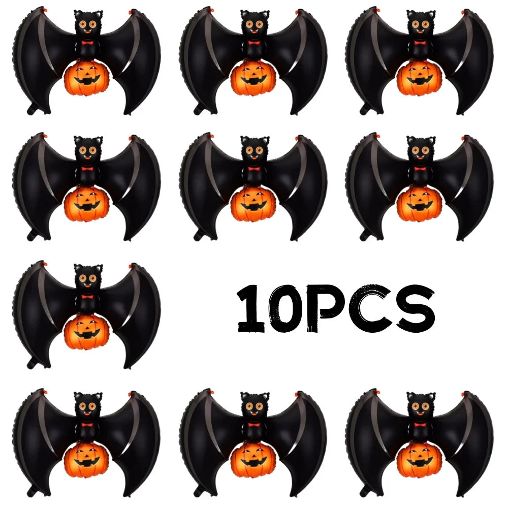 イベント・ハロウィン装飾｜こうもり＆クモ型バルーンセット(1～20個)