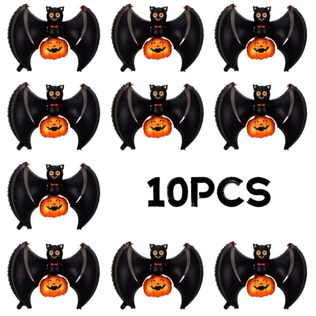 イベント・ハロウィン装飾｜こうもり＆クモ型バルーンセット(1～20個)
