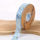 ゴールド箔LOVEグログランリボン 50ヤード