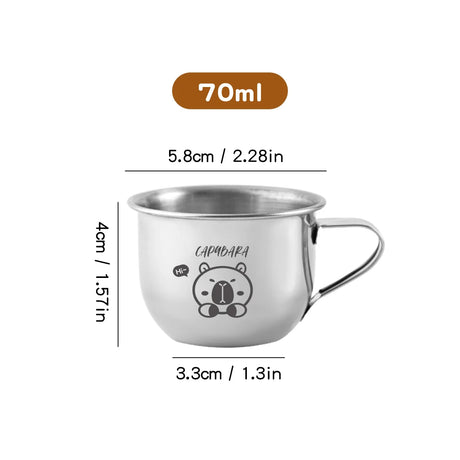 |イベント・ノベルティ用品 |ステンレス製 アニマル柄ミニカップ | 70ml