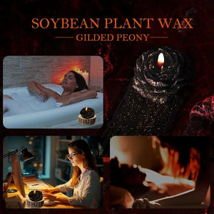 牡丹の香り付き大豆ワックスキャンドル 80g