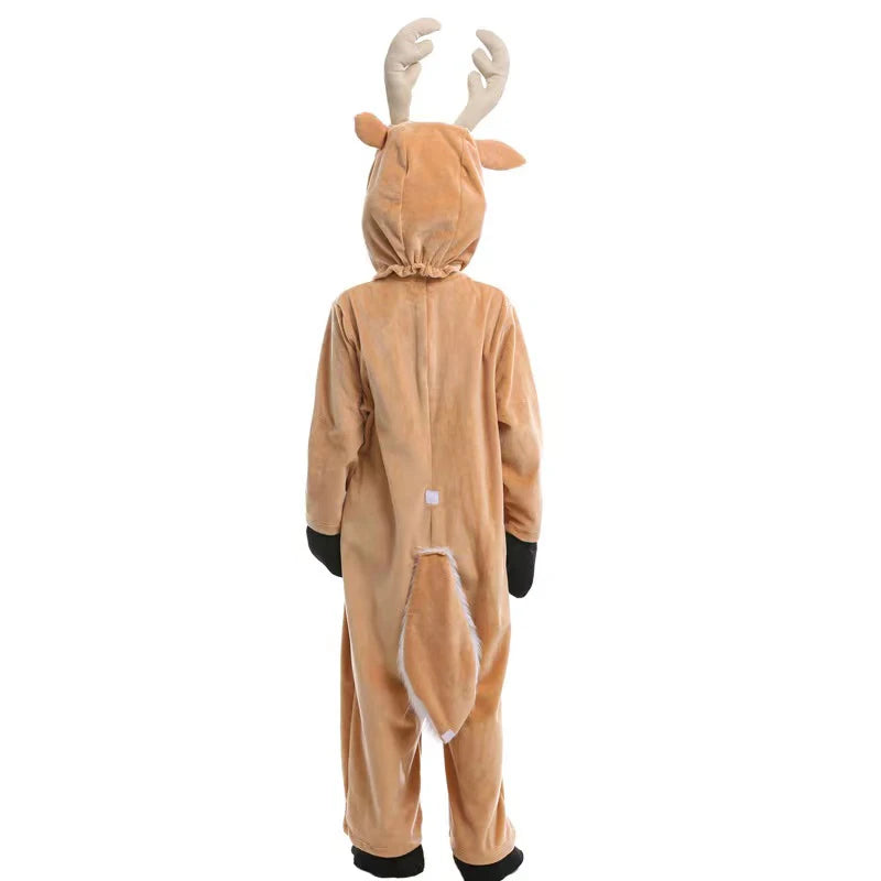 イベント・クリスマスグッズ｜キッズ用トナカイコスプレ衣装セット(XS～XL)