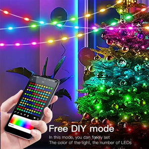 【イベント・クリスマス装飾】LEDクリスマスライト Bluetooth対応(5M/10M/20M)
