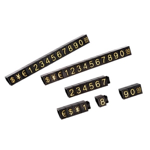 調整可能ミニキューブ値札ディスプレイセット
