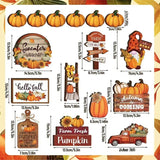 イベント・ハロウィングッズ｜秋の木製デスクトップデコレーション