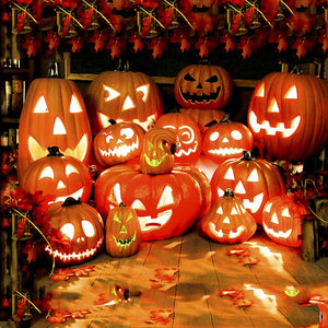イベント・ハロウィングッズ｜LEDスクリームパンプキン装飾ライト