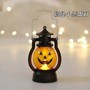 イベント・ハロウィングッズ｜レトロLEDライト ポータブルキャンドルランタン型(12.6c)