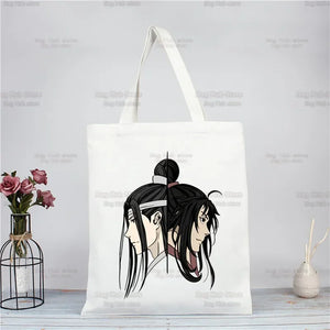 |ノベルティ用品 | 魔道祖師柄 ジュートエコバッグ| 34×38c