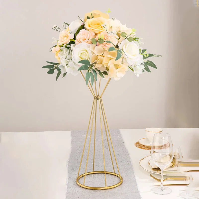 結婚式・インテリア装飾｜ゴールドメタルフラワースタンド 50/68cm